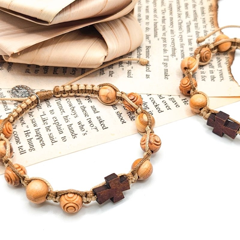 Chuỗi Mân Côi gỗ ô liu từ Bethlehem